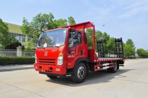 這款國六挖機平板運輸車很火，關注沒？